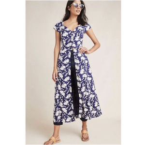 MAEVE Tate Motif Floral Midi Dress